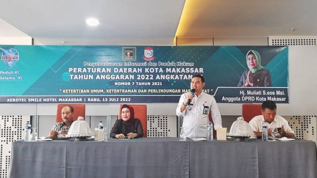 Camat Mamajang Jadi Narasumber Penyebarluasan Perda DPRD Kota Makassar, Bahas Soal Ketertiban Umum