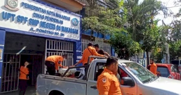 Cegah Penularan Covid-19, TRC BPBD Kota Makassar Sasar Sejumlah Bangunan Sekolah