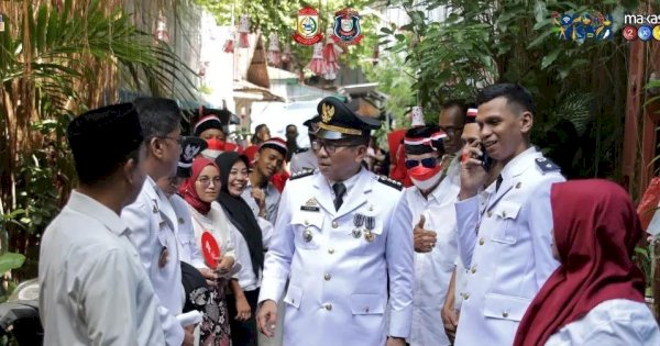 Usai Upacara HUT Kemerdekaan RI, Camat Bontoala Tinjau Longwis di Dua Kelurahan