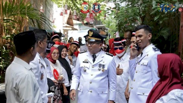 Usai Upacara HUT Kemerdekaan RI, Camat Bontoala Tinjau Longwis di Dua Kelurahan