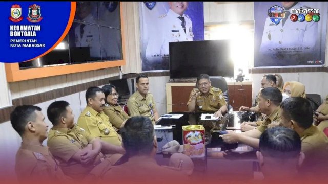 Sukseskan Program Pemerintah, Camat Bontoala Minta Lurah dan RT/RW Kompak