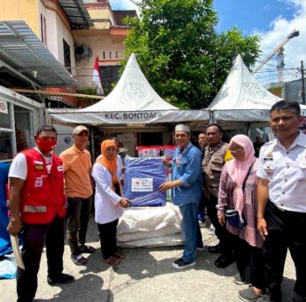 PMI Makassar Beri Bantuan Korban Kebakaran di Kecamatan Bontoala