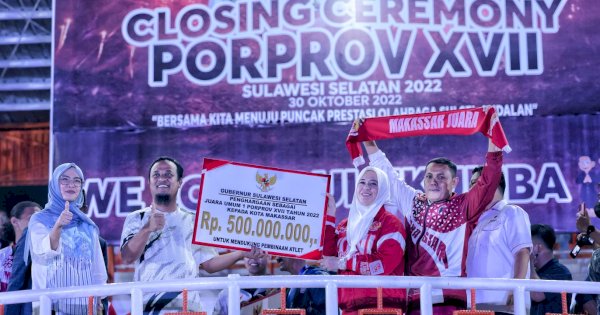 Lampaui Target, Makassar Juara Umum Poprov Sulsel ke-XVII