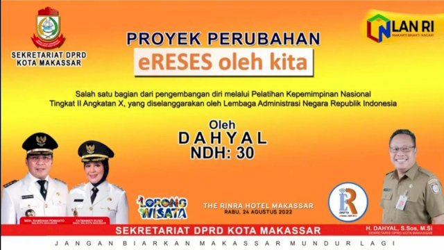 DPRD Makassar Resmi Perkenalkan Aplikasi e-Ro’Ta