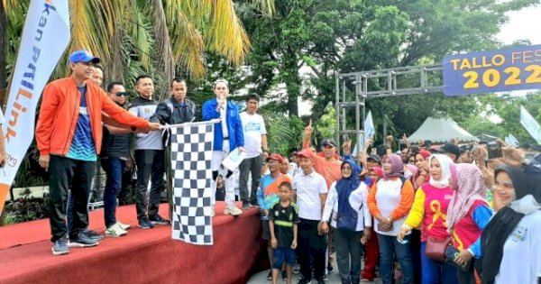 Lepas Jalan Sehat Tallo Fest, Ketua DPRD Makassar: Semoga Jadi Contoh Kecamatan Lain