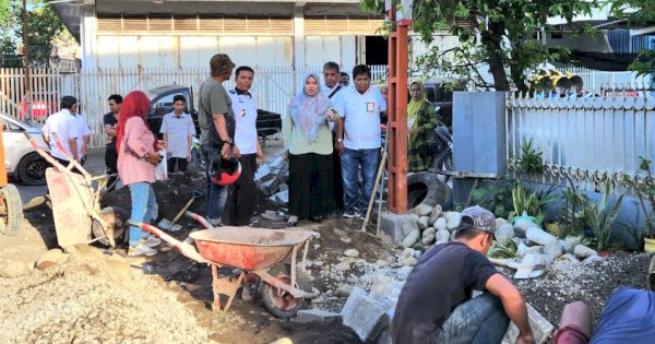 Legislator Makassar Fatma Wahyuddin Kundapil II, Pastikan Pengerjaan Infrastruktur Jalan dan Drainase Berjalan