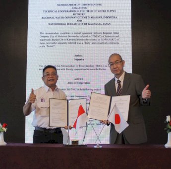 Tekan Tingkat Kehilangan Air, PDAM Makassar Gandeng JICA dan Kawasaki Waterwork Jepang