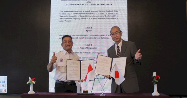 Tekan Tingkat Kehilangan Air, PDAM Makassar Gandeng JICA dan Kawasaki Waterwork Jepang