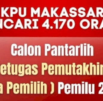 Resmi Dibuka, KPU Makassar Cari Empat Ribu Panitia Pemuktahiran Data Pemilu