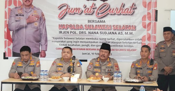 Jumat Curhat Polda Sulsel Ajang Dengar Keluhan dan Tampung Aspirasi Masyarakat