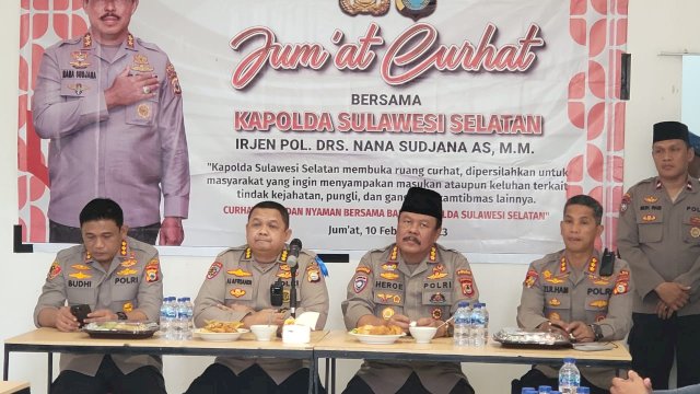 Jumat Curhat Polda Sulsel Ajang Dengar Keluhan dan Tampung Aspirasi Masyarakat