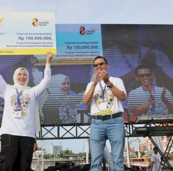 Bank Mandiri Taspen Serahkan CSR Rp100 Juta ke Pemkot Makassar