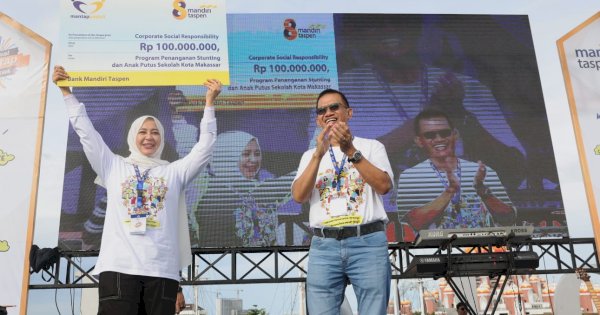 Bank Mandiri Taspen Serahkan CSR Rp100 Juta ke Pemkot Makassar