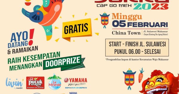 Jalan Santai Cap Go Meh 2023 Sasar 1.500 Peserta