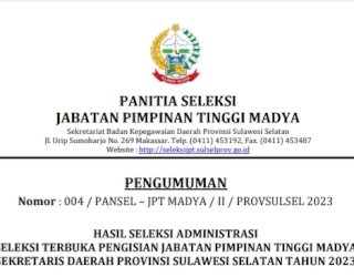 Enam Kepala Dinas Pemprov Sulsel Berebut Kursi Sekprov