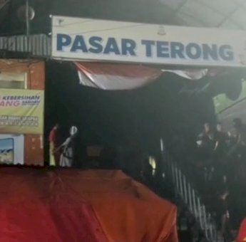 24 Lods di Pasar Terong Ludes Terbakar, Diduga Korsleting Listrik