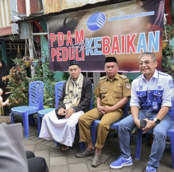 Alirkan Kebaikan, Direksi PDAM Makassar Kunjungi Lima Lorong Wisata