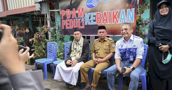 Alirkan Kebaikan, Direksi PDAM Makassar Kunjungi Lima Lorong Wisata