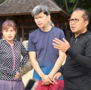 Danny Pomanto Ajak Tim Singapore Cooperation Enterprise Wisata ke Pulau Samalona