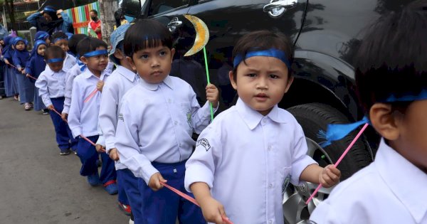 Sambut Ramadan 1444 H, TK IT Al-Fatih Pawai Keliling