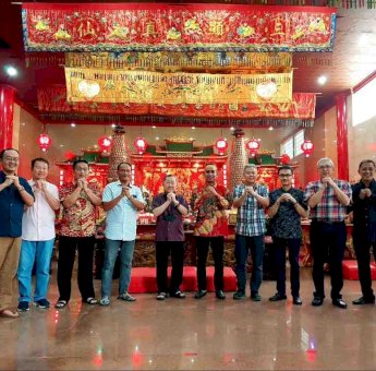 Rudianto Lallo Sambangi Pengurus Klenteng Jelang Cap Go Meh