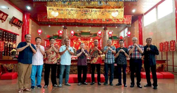 Rudianto Lallo Sambangi Pengurus Klenteng Jelang Cap Go Meh