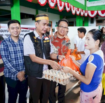 Rudianto Lallo Apresiasi Pasar Murah di Milad Paguyuban Kelapa Tiga