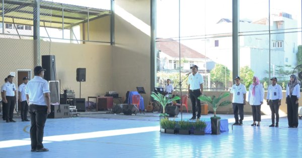 Apel Pagi Setelah Cuti Lebaran, Beni Iskandar Cek Kedisiplinan Pegawai PDAM