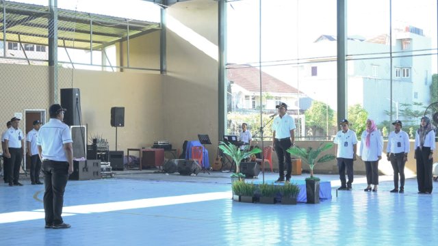 Apel Pagi Setelah Cuti Lebaran, Beni Iskandar Cek Kedisiplinan Pegawai PDAM