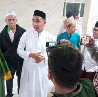 Kunjungi Masjid Ittifaqul, Ketua DPRD Rudianto Lallo Janji Beri Bantuan ke Korban Kubah Ambruk