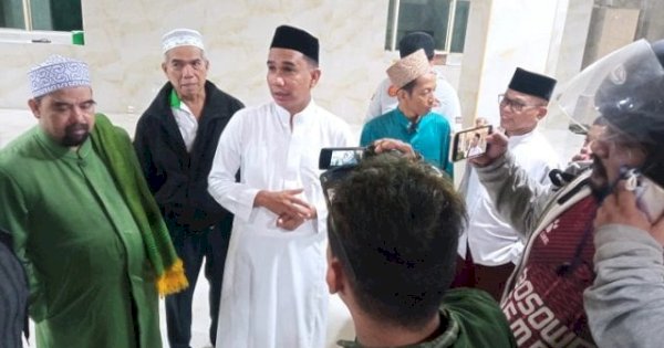 Kunjungi Masjid Ittifaqul, Ketua DPRD Rudianto Lallo Janji Beri Bantuan ke Korban Kubah Ambruk