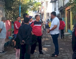 Jelang Penilaian Lomba Kelurahan Terpadu Tingkat Provinsi Sulsel 2023, Balitbangda Makassar Ambil Bagian Benahi Jalan Deppasawi Dalam