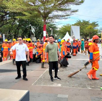 Dukung MNEK, Camat Panakkukang Pimpin Satgas Pembersihan Anjungan