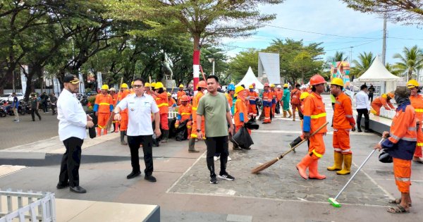 Dukung MNEK, Camat Panakkukang Pimpin Satgas Pembersihan Anjungan