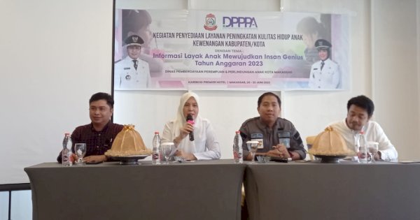 DPPPA Makassar Gelar Sosialisasi Peningkatan Kualitas Hidup Anak, Wujudkan Insan Genius