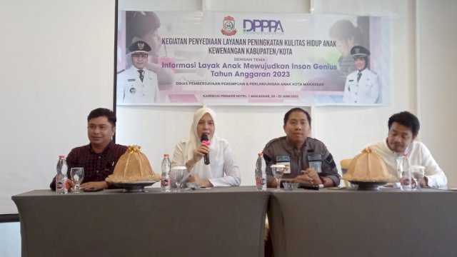 DPPPA Makassar Gelar Sosialisasi Peningkatan Kualitas Hidup Anak, Wujudkan Insan Genius
