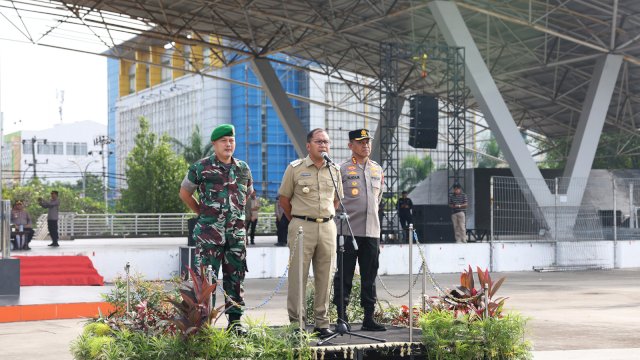 Apel Tiga Pilar, Pemkot dan TNI-Polri Kompak Ciptakan Kamtibmas di Makassar