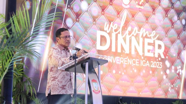 Jamuan Makan Malam Peserta Indonesia GPR Award 2023, M Ansar Paparkan Kepiawaian Pemkot Makassar Jadi Tuan Rumah Agenda Internasional