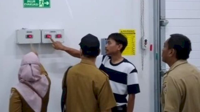 DP2 Makassar Verifikasi Permohonan NKV Gudang Beku di Kima