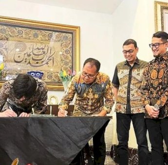 Kepala DP2 Makassar Hadiri Penandatanganan LOI Proyek Kelistrikan dan Rantai Dingin Industri Perikanan di Barrang Lompo