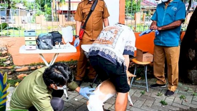 DP2 Makassar Lakukan Vaksinasi Rabies di Tamalanrea