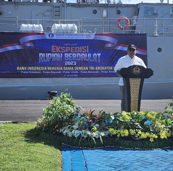 Kepala BI Sulsel Lepas Ekspedisi Rupiah Berdaulat Bareng TNI AL, Sasar Daerah 3T