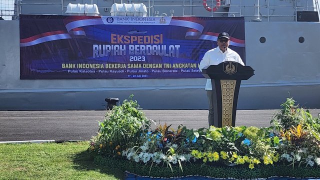Kepala BI Sulsel Lepas Ekspedisi Rupiah Berdaulat Bareng TNI AL, Sasar Daerah 3T