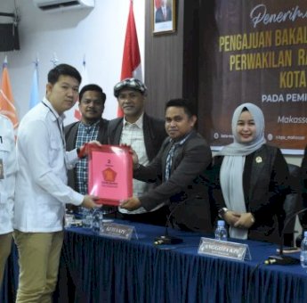 Gerindra Makassar Setor Bacaleg ke KPU, Eric Horas Sebut Mereka Kader Terbaik