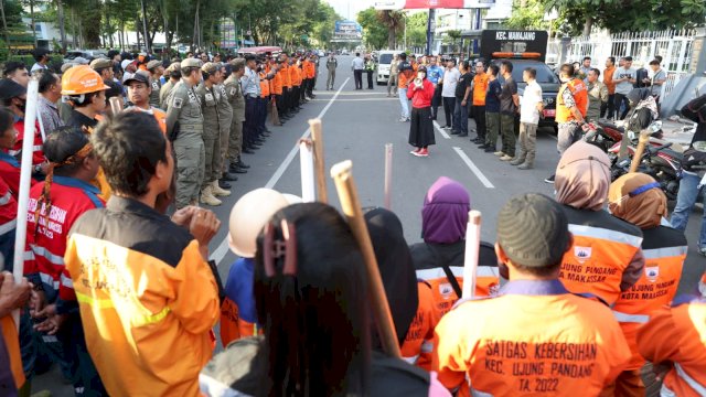 Persiapan Sambut APEKSI XVI, Wakil Wali Kota Makassar Pimpin Giat Bersih