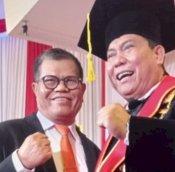 Prof Husain Syam Hadiri Langsung Pengukuhan Kepala BNN Sebagai Guru Besar PTIK