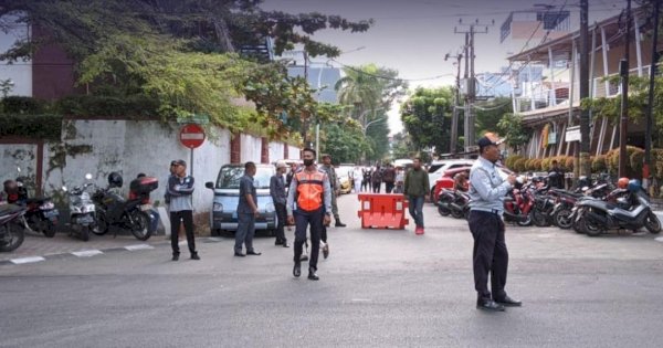 Personel Dishub Jaga Ketat Kawasan Anjungan Pantai Losari, Pastikan Peringatan Hari OTDA Berjalan Lancar