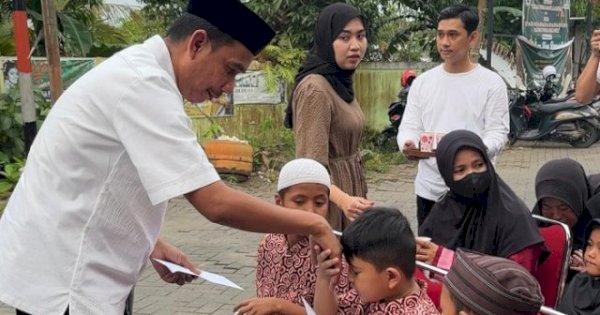 Hadiri Buka Puasa, Rudianto Lallo Serahkan Bantuan ke Anak Yatim Piatu di Bangkala