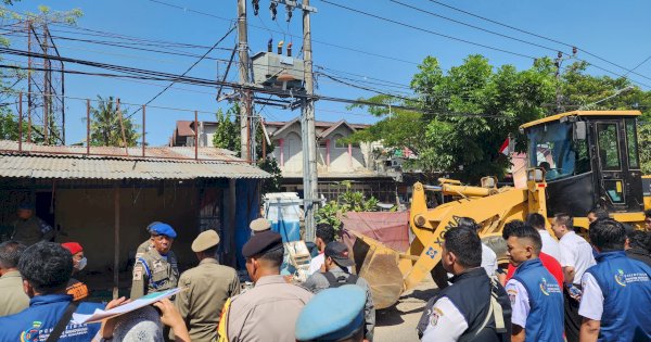 Amankan Aset, Tim Terpadu Pemkot Makassar Lakukan Penertiban Pengembalian Fungsi Lahan di Rappocini
