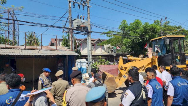 Amankan Aset, Tim Terpadu Pemkot Makassar Lakukan Penertiban Pengembalian Fungsi Lahan di Rappocini